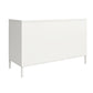 Shadwick 2 Door Metal Locker Accent Cabinet with 2 Shelves - White