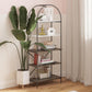 Vivinne 5 Shelf Bookcase - Gray (Wood Grain)