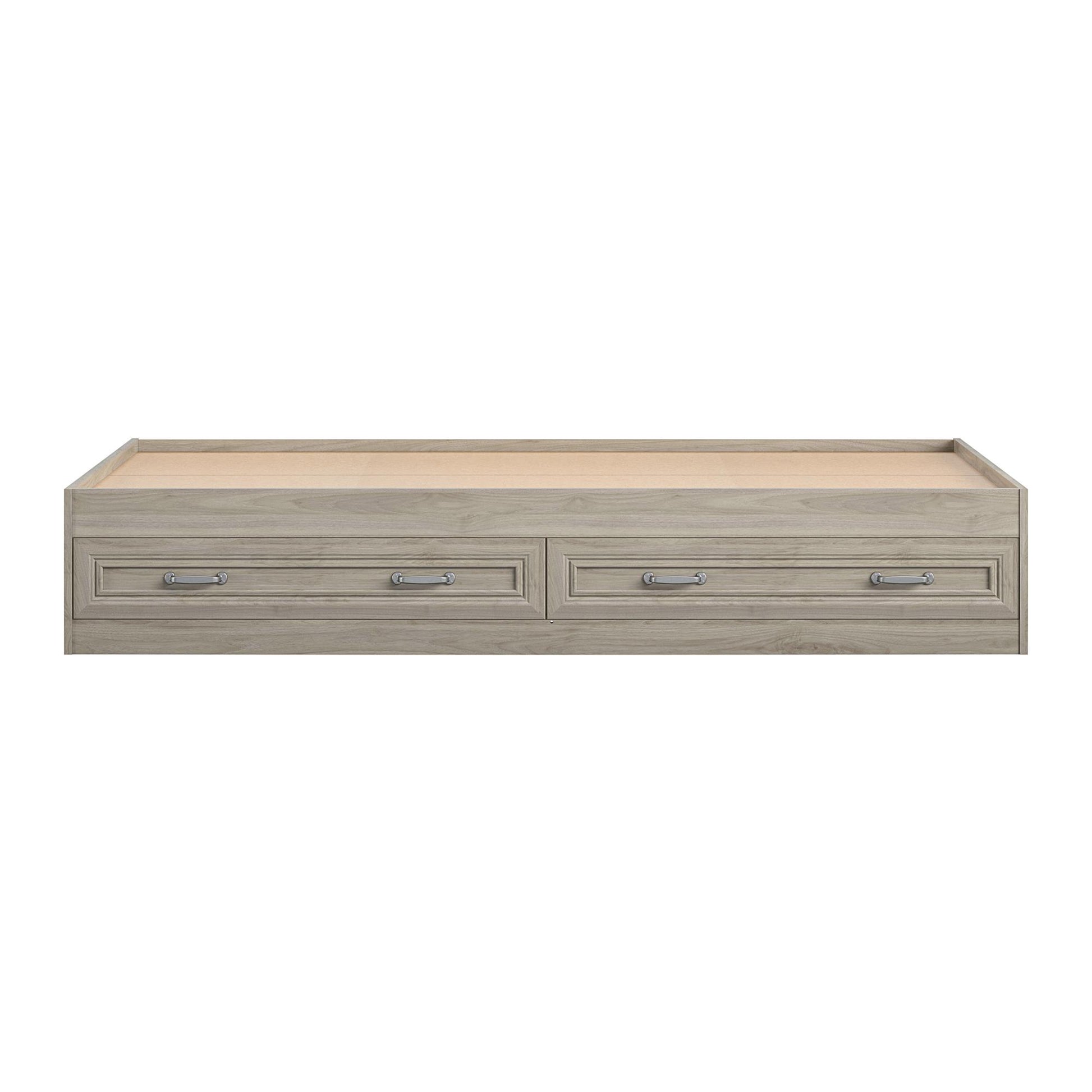 Sierra Ridge Levi Bed with 2 Large Storage Drawers - Light Walnut - Twin
