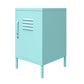 Cache Metal Locker Style Livingroom End Table, Mint - Spearmint
