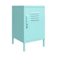 Cache Metal Locker Style Livingroom End Table, Mint - Spearmint