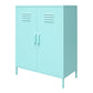 Cache 2 Door Metal Locker Storage Cabinet - Spearmint