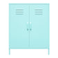 Cache 2 Door Metal Locker Storage Cabinet - Spearmint