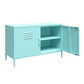 Cache 2 Door Metal Locker Accent Cabinet - Spearmint
