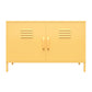 Cache 2 Door Wide Metal Locker Accent Storage Cabinet, Yellow - Yellow