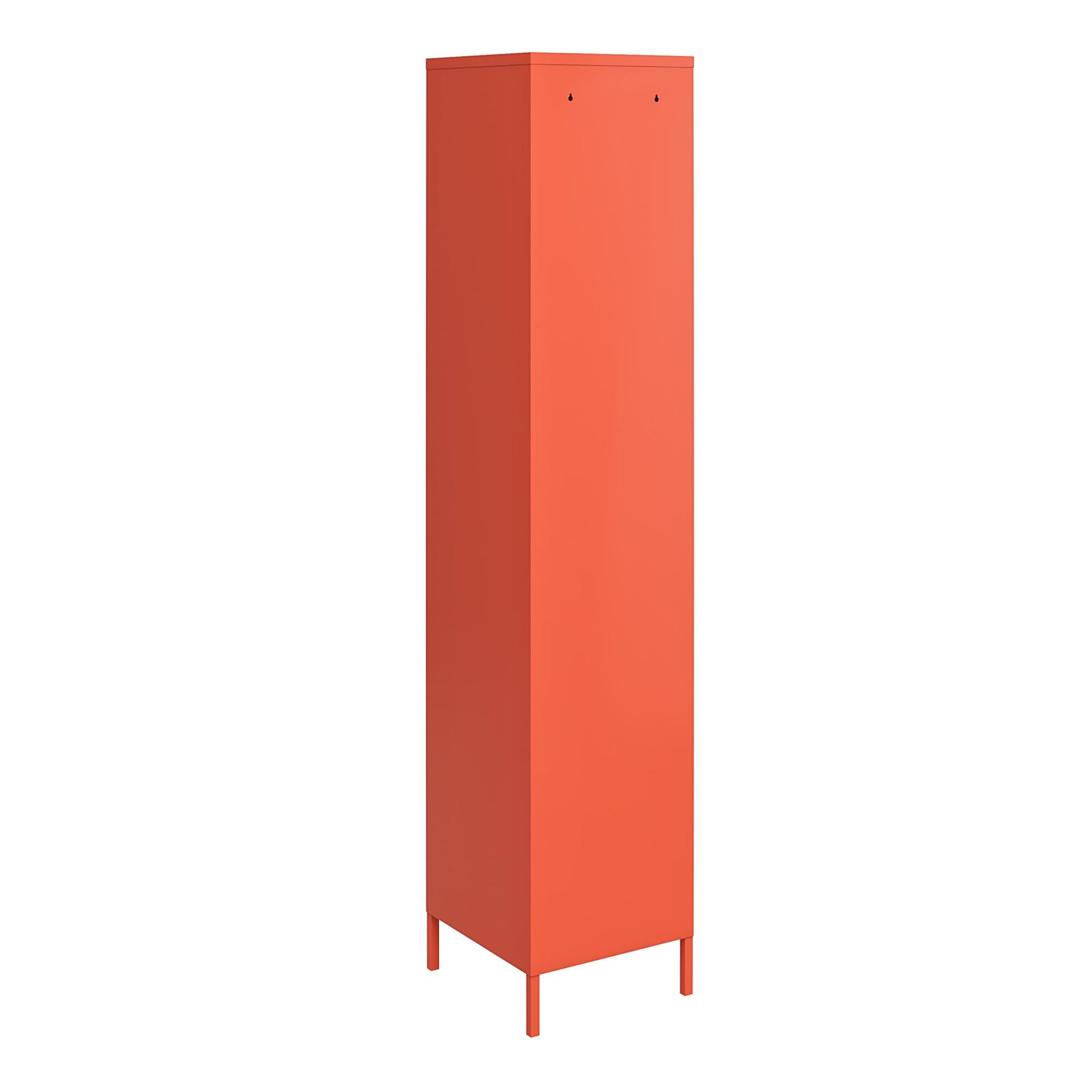 Cache Cache 1 Door Tall Single Metal Locker Style Storage Cabinet, Orange - Orange