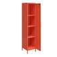 Cache Cache 1 Door Tall Single Metal Locker Style Storage Cabinet, Orange - Orange