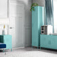 Cache 2 Door Metal Locker Accent Cabinet - Spearmint
