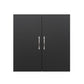 Basin 24 Inch 2 Door Wall Storage Cabinet  - Black