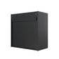 Basin 24 Inch 2 Door Wall Storage Cabinet  - Black