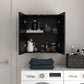 Basin 24 Inch 2 Door Wall Storage Cabinet  - Black