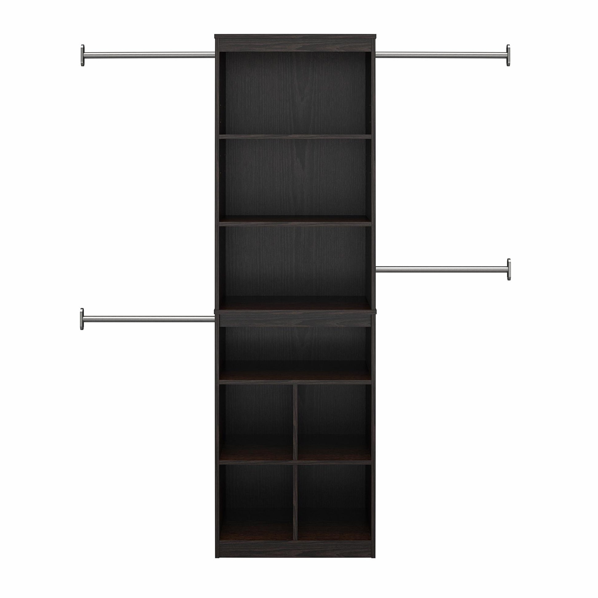 Systembuild Evolution Closet Storage System, Espresso - Espresso