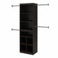 Systembuild Evolution Closet Storage System, Espresso - Espresso