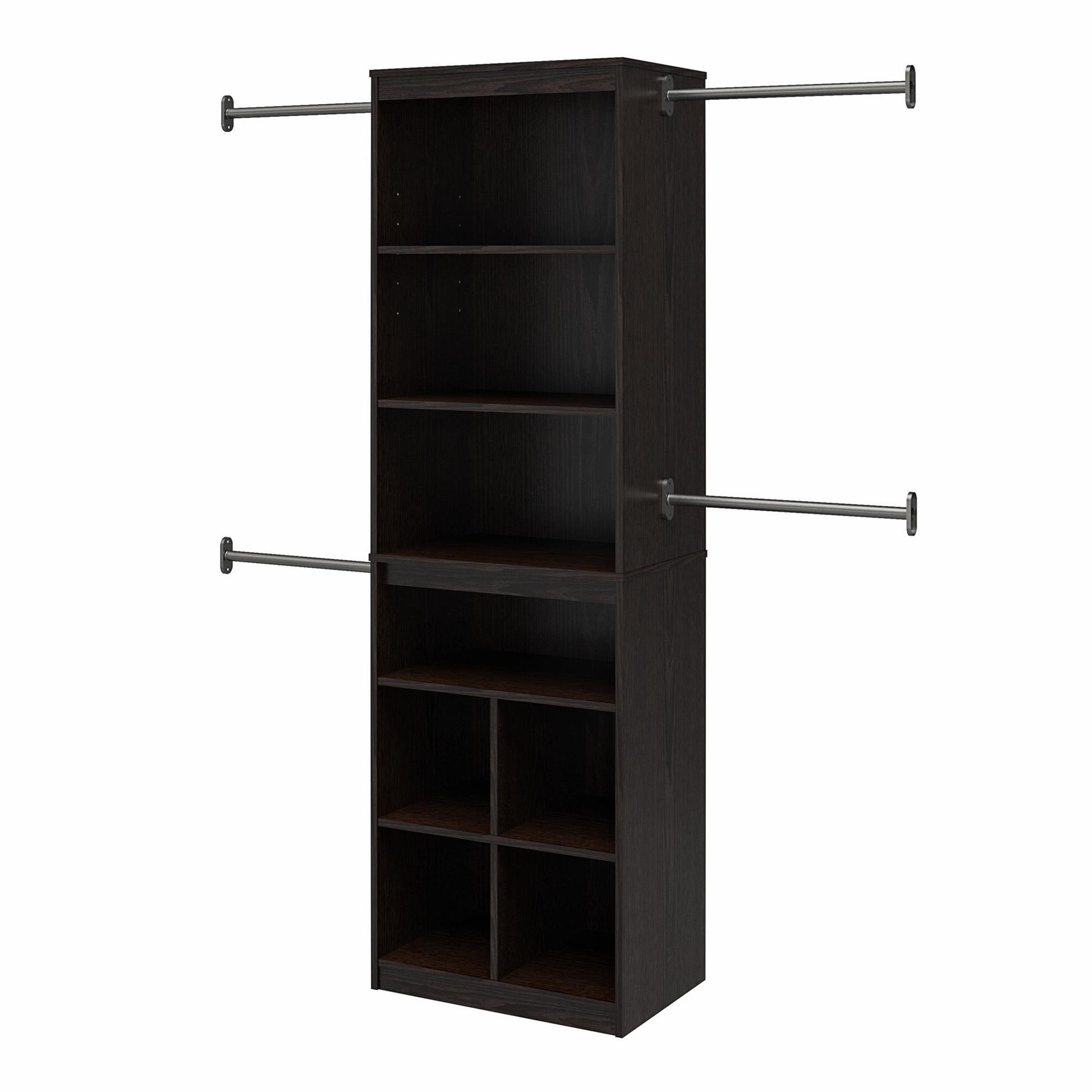 Systembuild Evolution Closet Storage System, Espresso - Espresso