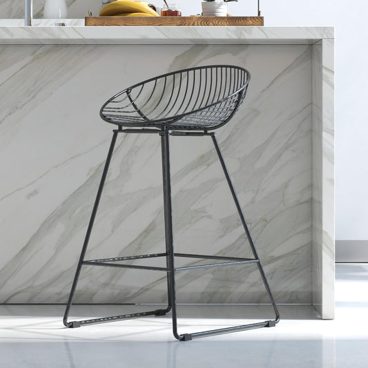 Ellis Wire Counter Stool - Black