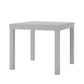 Parsons Hollow Core End Table with Large Top - Gray