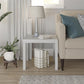 Parsons Hollow Core End Table with Large Top - Gray