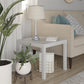 Parsons Hollow Core End Table with Large Top - Gray