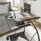 Sheldon Mobile Computer Desk - Black