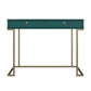 Camila Writing Desk, Emerald Green - Emerald Green