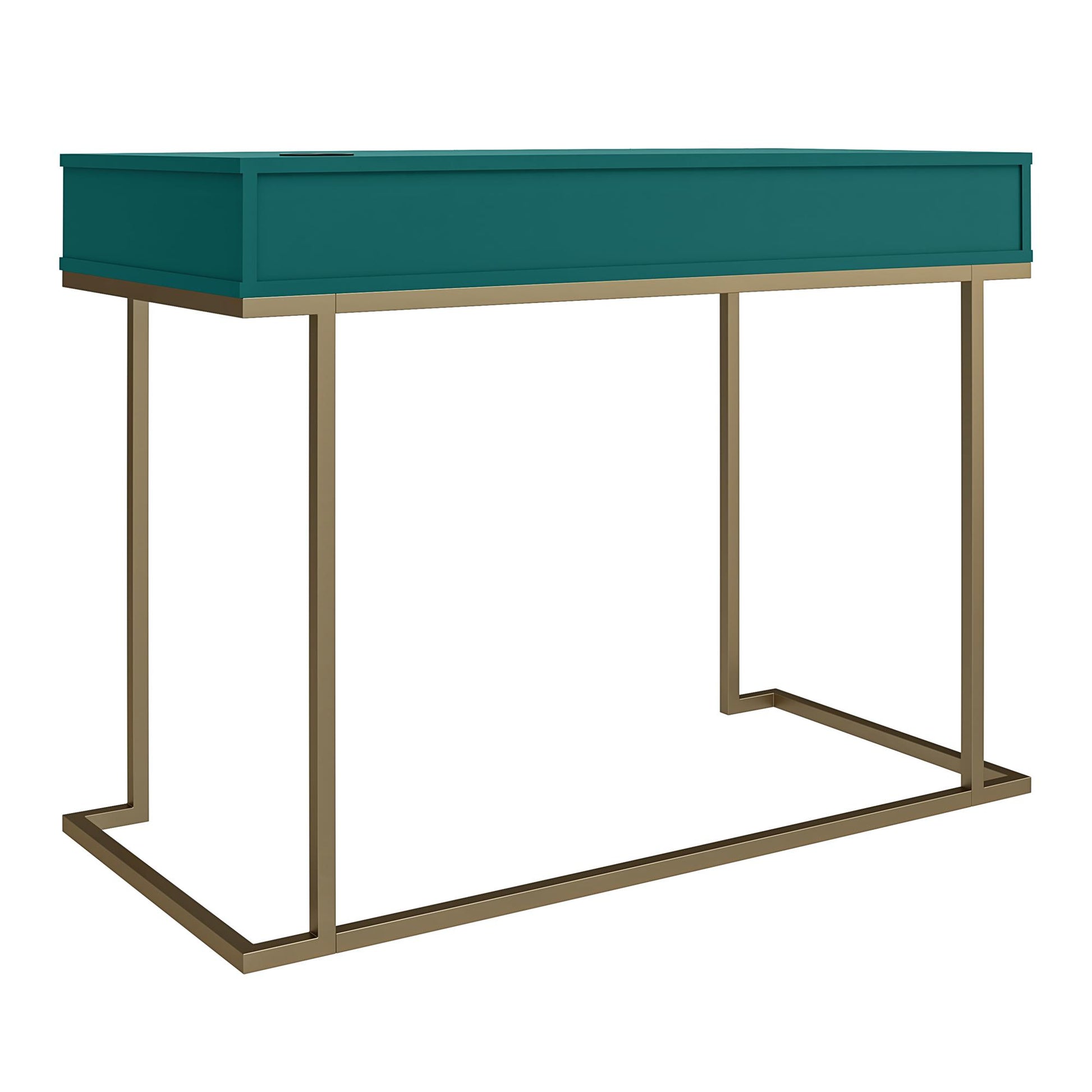 Camila Writing Desk, Emerald Green - Emerald Green