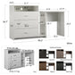 Rebel 3 in 1 Media Dresser with Side Storage and Desk - Black Oak