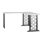 CosmoLiving by Cosmopolitan Ella L Desk - White marble