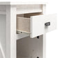Farmington Rustic Farmhouse Nightstand with 1 Drawer - Ivory Oak
