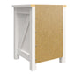 Farmington Rustic Farmhouse Nightstand with 1 Drawer - Ivory Oak