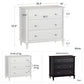 Rowan Valley Linden 3 Drawer Dresser with Wood Feet - White