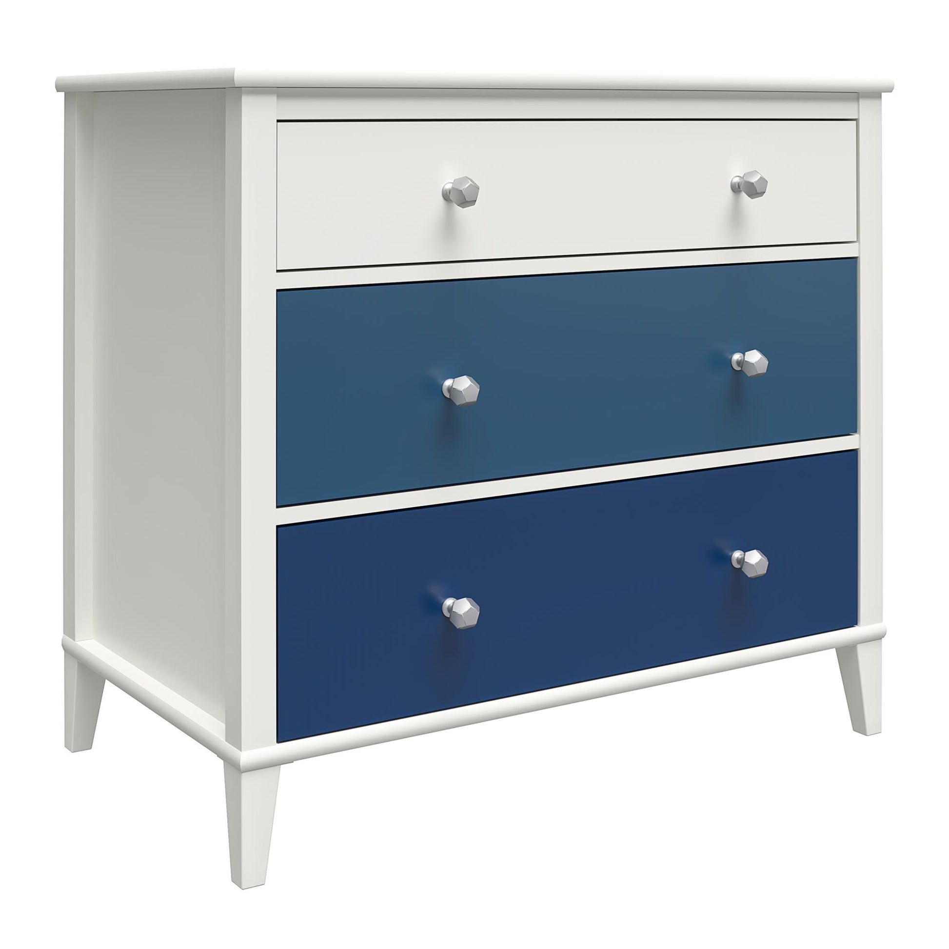 Monarch Hill Poppy 3 Drawer Dresser with 2 Sets of Knobs - Blue