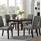 Better Homes and Gardens Parsons Upholstered Tufted Dining Chair, Gray - Grey Linen