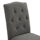 Better Homes and Gardens Parsons Upholstered Tufted Dining Chair, Gray - Grey Linen