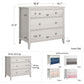 Monarch Hill Poppy 3 Drawer Dresser with 2 Sets of Knobs - Blue
