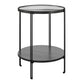 Ameriwood Home Lakeland Round End Table, Black Oak - Black Oak