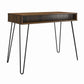 Atwood Computer Desk with Open Storage Shelves and Hairpin Legs - Florence Walnut