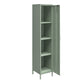 Shadwick Single Closed Door Metal Locker Storage Cabinet with 4 Shelves - Pale Green