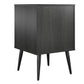 Tyler End Table with 1 Open Shelf and 1 Closed Drawer - Black Oak