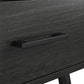 Tyler End Table with 1 Open Shelf and 1 Closed Drawer - Black Oak