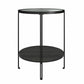 Ameriwood Home Lakeland Round End Table, Black Oak - Black Oak