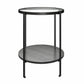 Ameriwood Home Lakeland Round End Table, Black Oak - Black Oak