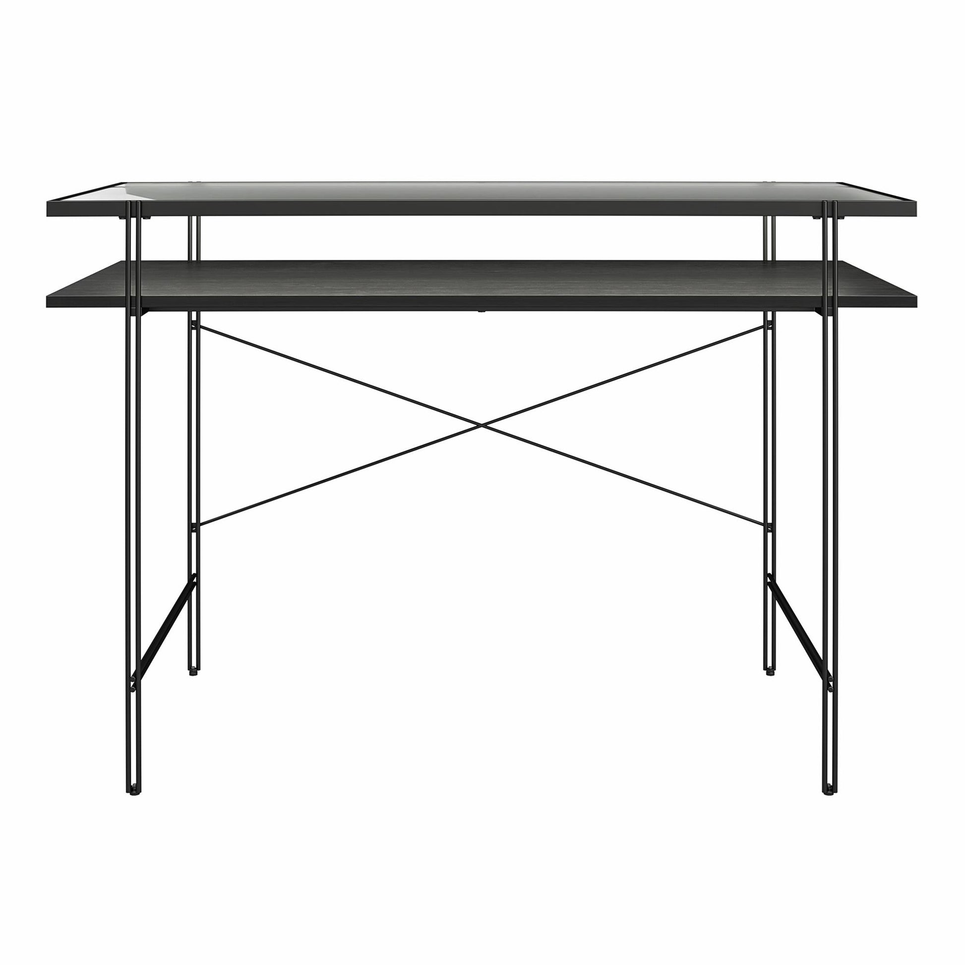 Ameriwood Home Lakeland Computer Desk, Black Oak - Black Oak