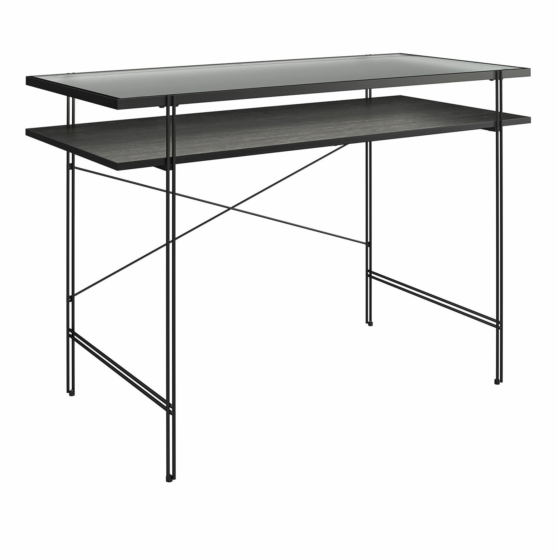 Ameriwood Home Lakeland Computer Desk, Black Oak - Black Oak