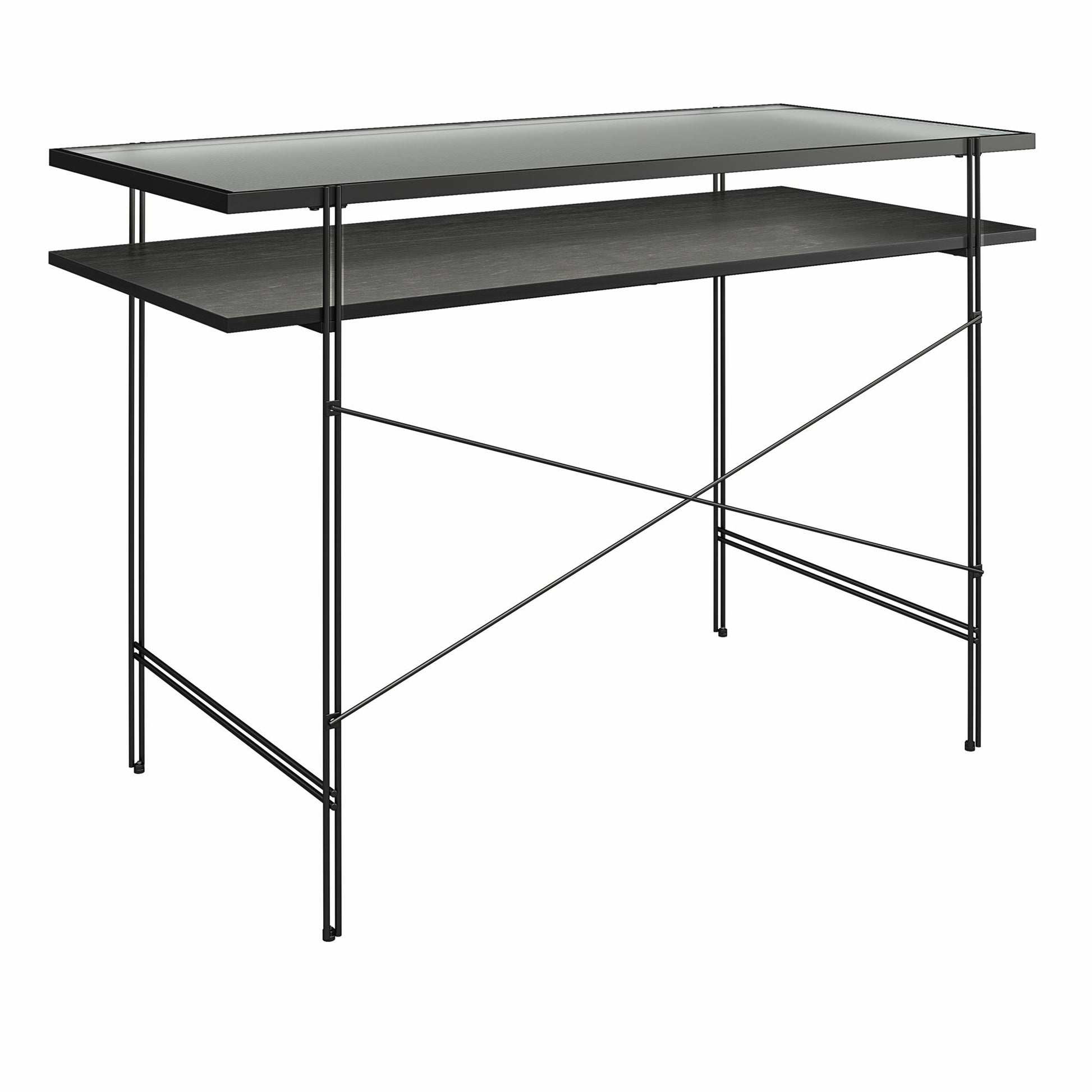 Ameriwood Home Lakeland Computer Desk, Black Oak - Black Oak