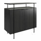 Ameriwood Home Lakeland Bar Cabinet, Black Oak - Black Oak