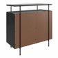 Ameriwood Home Lakeland Bar Cabinet, Black Oak - Black Oak