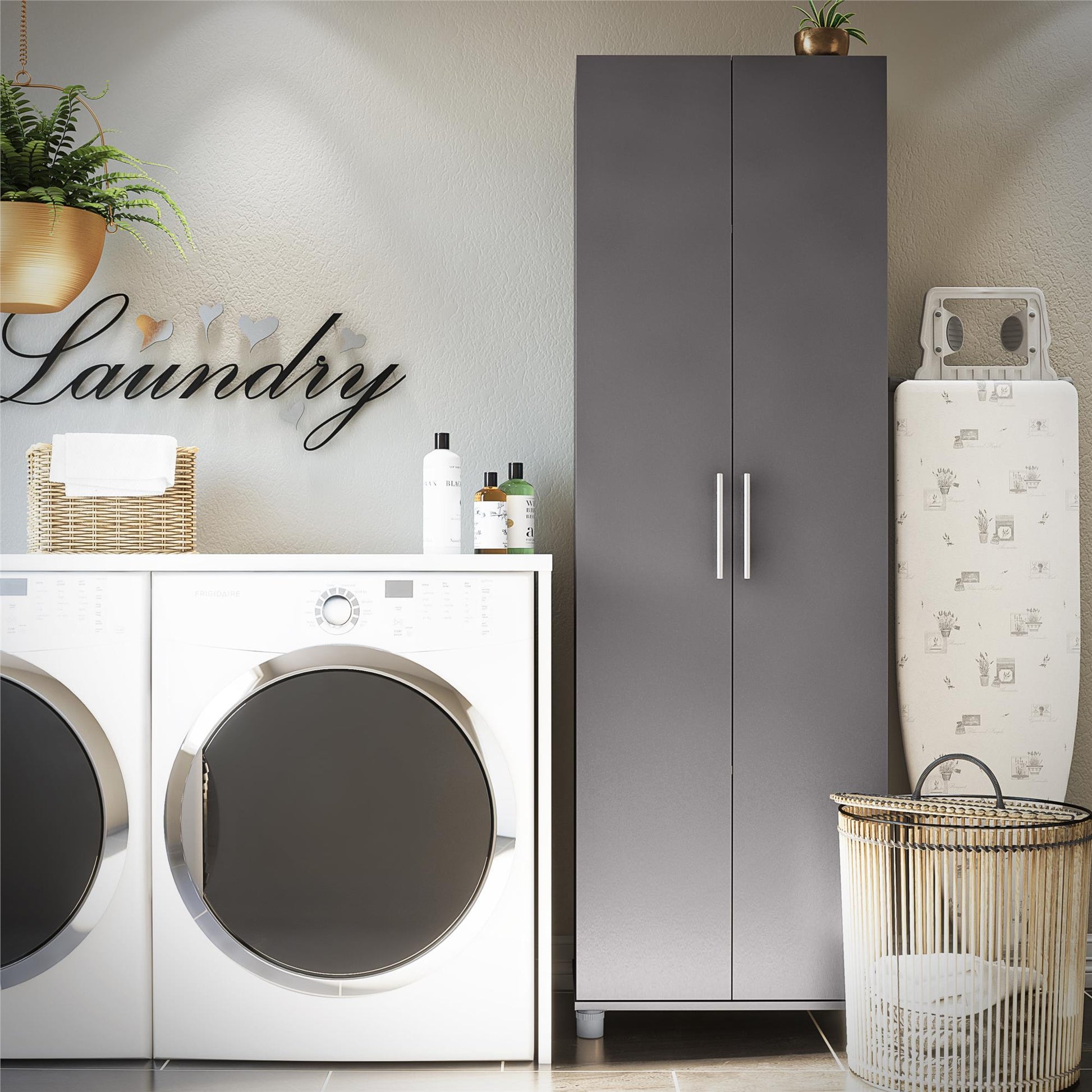 Camberly 24" Utility Storage Cabinet - Graphite Grey
