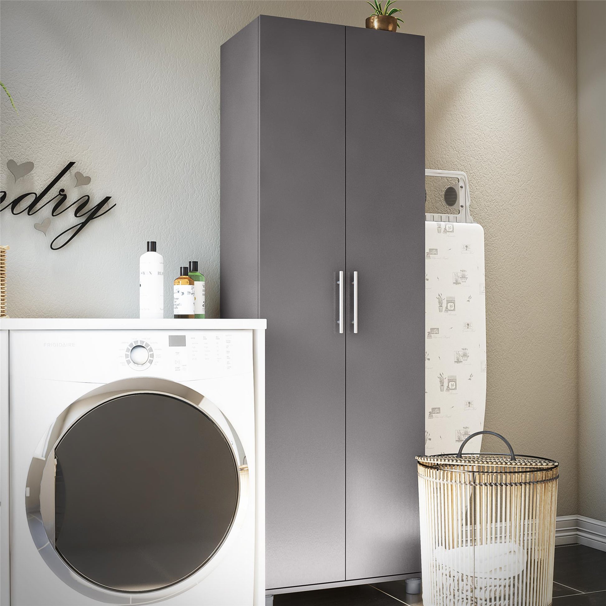 Camberly 24" Utility Storage Cabinet - Graphite Grey