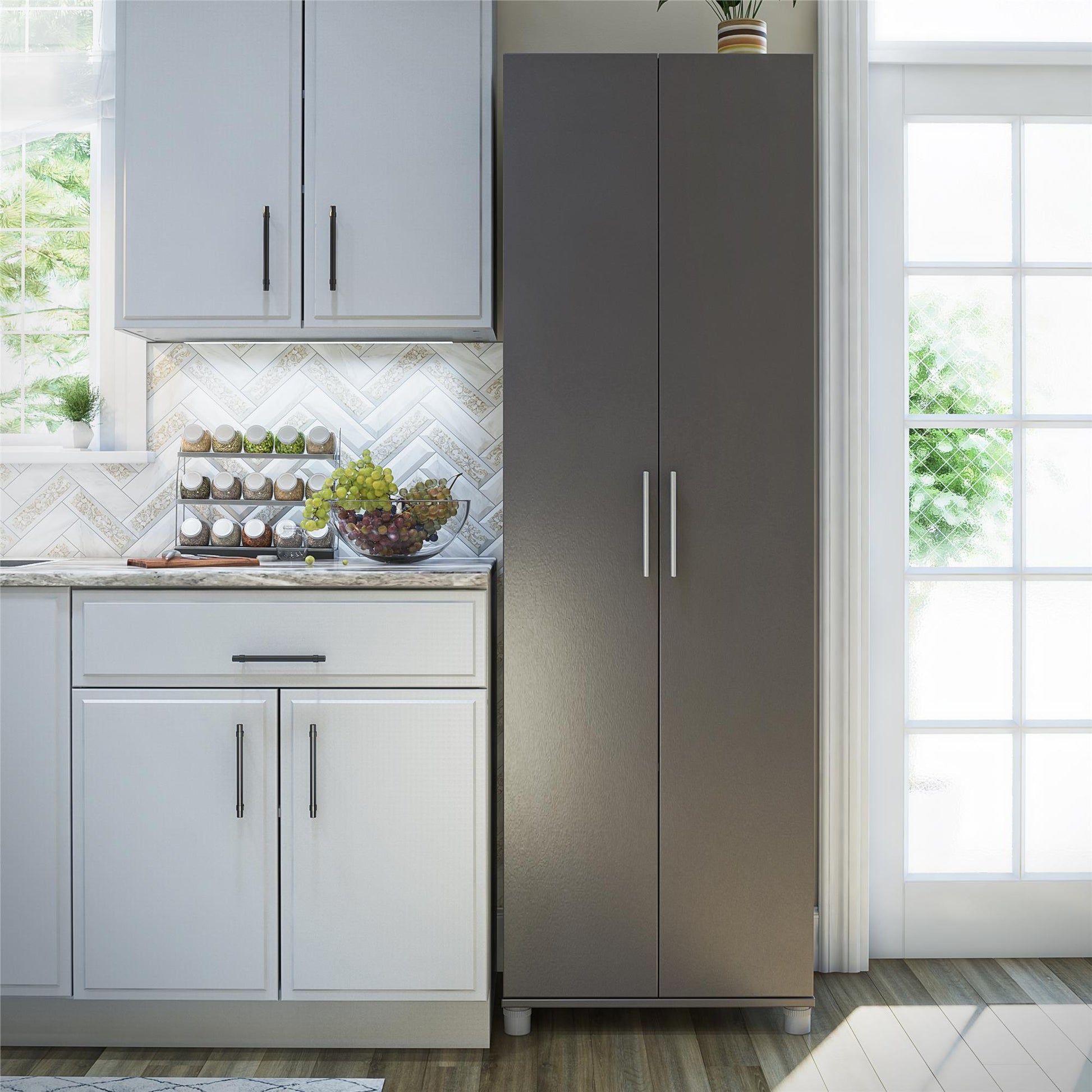 Camberly 24" Utility Storage Cabinet - Graphite Grey