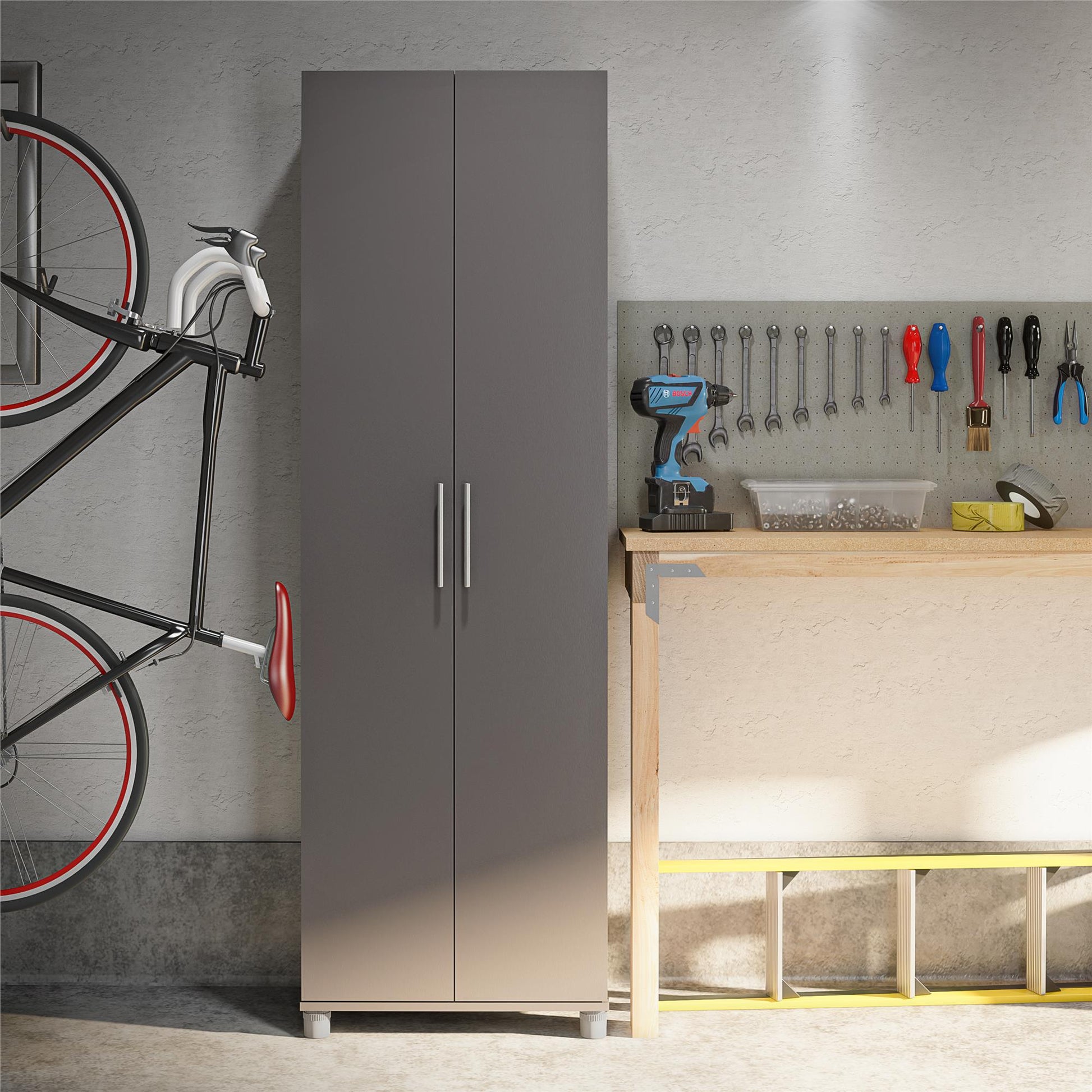 Camberly 24" Utility Storage Cabinet - Graphite Grey